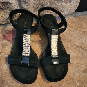 Alfani suede wedge dressy sandals